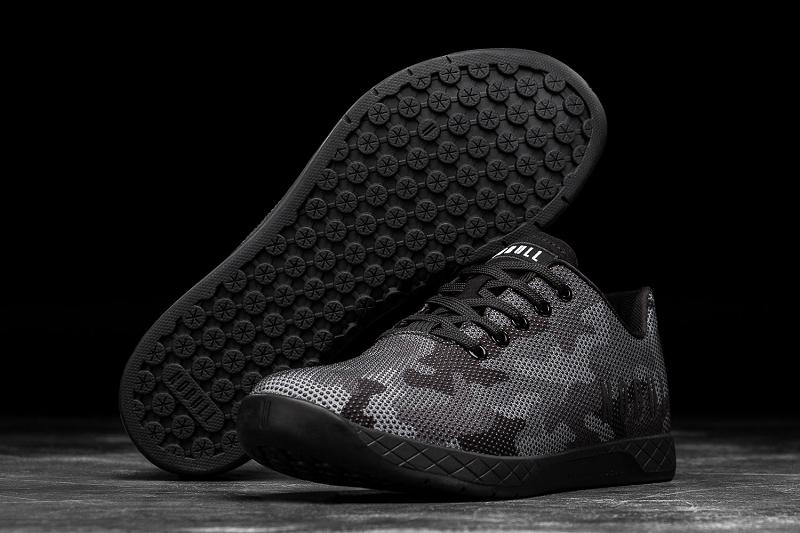 Black Nobull Camo Men's Trainers | CA H1334A